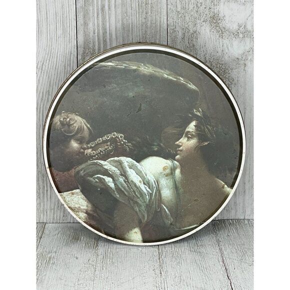 Vintage Renaissance Angel Painting Tin - Picture 1 of 6